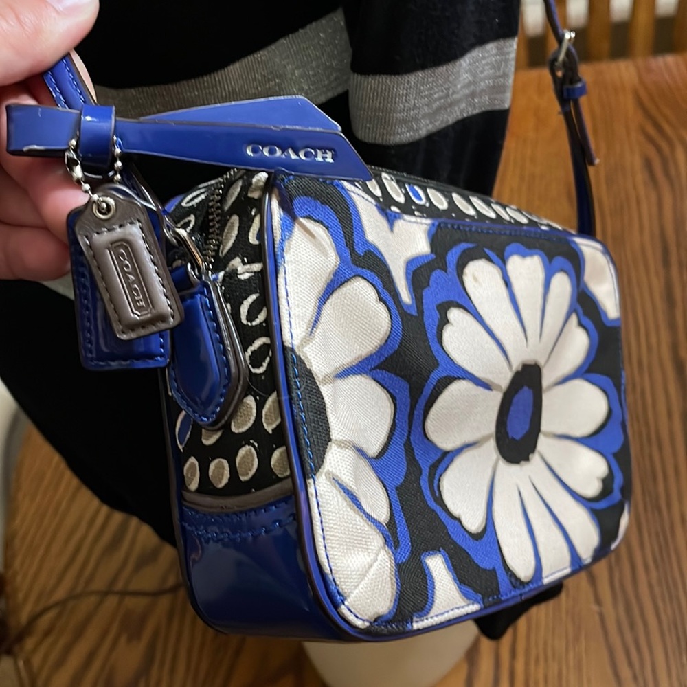 Coach poppy floral crossbody